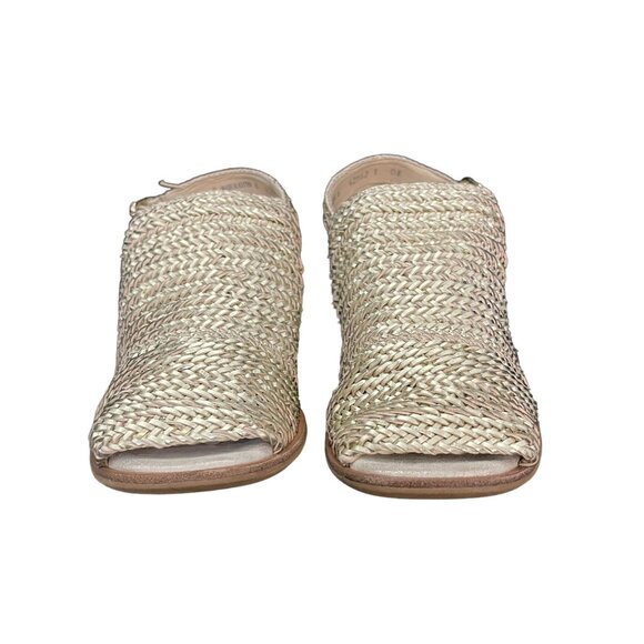 Paul Green Lovely Sandal Metallic Woven Nubuck Slingback Heel, Size UK 6(US 8.5) - Picture 2 of 10